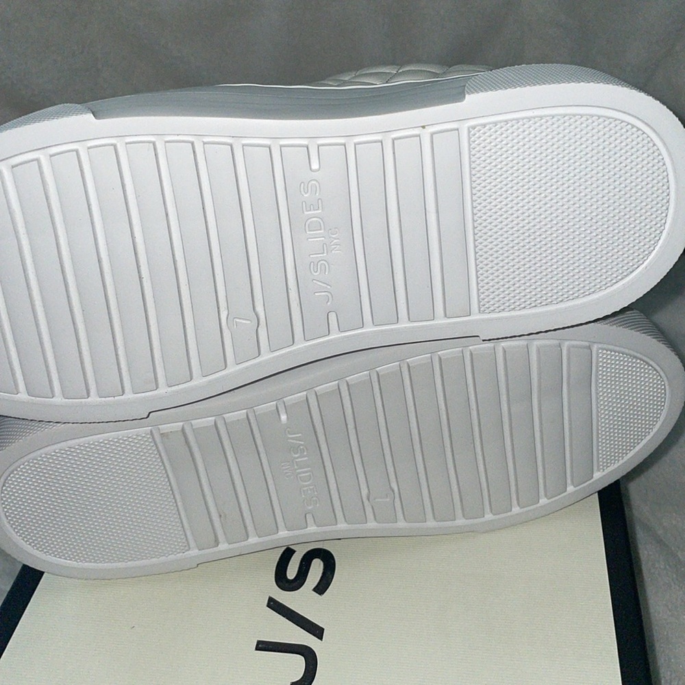NWT J/SLIDES AIMEE White Leather Sneaker - Picture 14 of 15